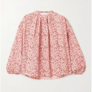 DÔEN Jane floral-print cotton-blend voile blouse